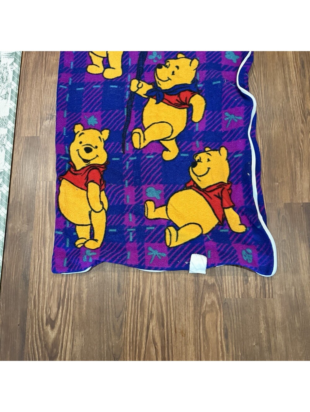 Vintage Disney 90’s Winnie the Pooh Sleeping Bag Night Time Size 50x29 - Picture 3 of 8
